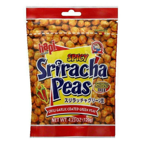 Hapi Snack Pea Green Chili, 4.23 OZ (Pack of 12)