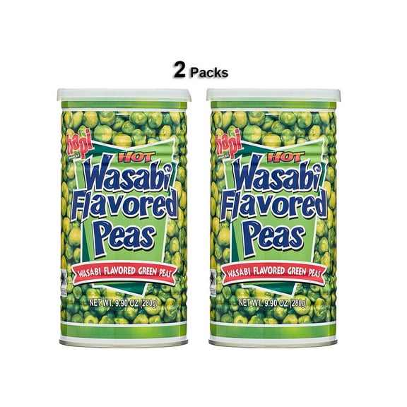 Hapi Snacks Wasabi Peas, Hot, 9.9 Oz (2 Packs)