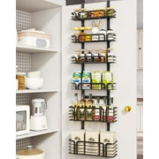 LAOWANTONG HapiRm 6-Tier Over the Door Pantry Shelf, Large Capacity Adjustable Door Organizer Hanging with Metal Baskets, Home & Kitchen Pantry Organizers and Storage