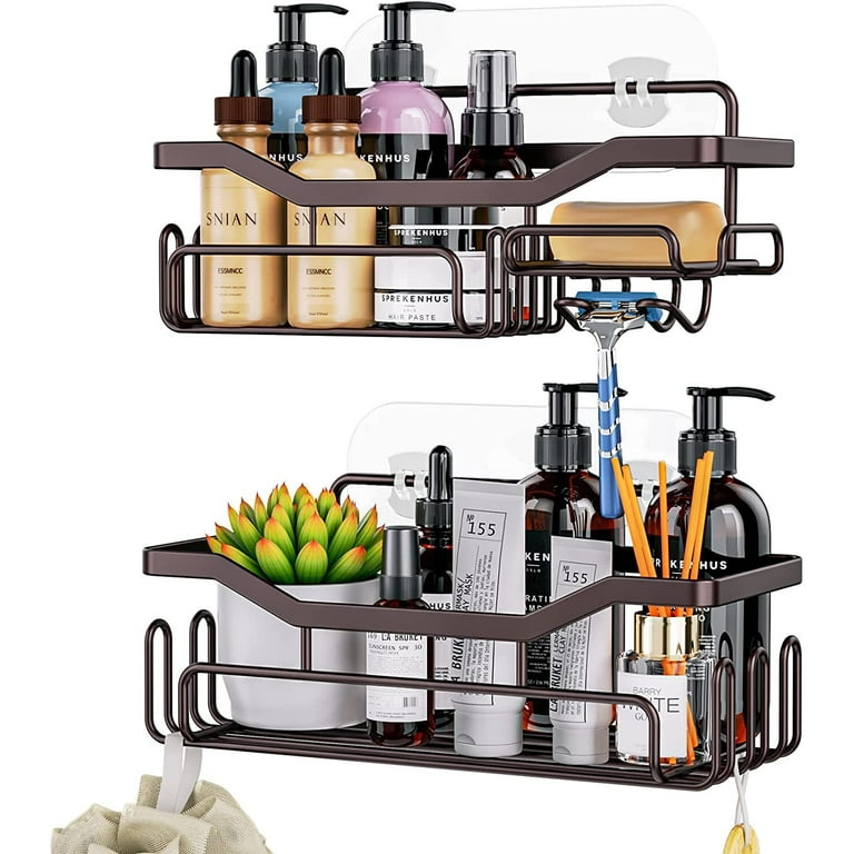 Shower Caddy Shower Storage Rack with 11 Hooks for Hanging Shower