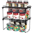 thumbnail image 1 of HapiRm Fruit Basket Kitchen Storage Cart, 5 Tier Stackable Cabinet Shelf and Storage, Kitchen Pantry Shelves Organizer, Counter Bedroom Accessories, Stainless Steel Storage Basket, 1 of 7