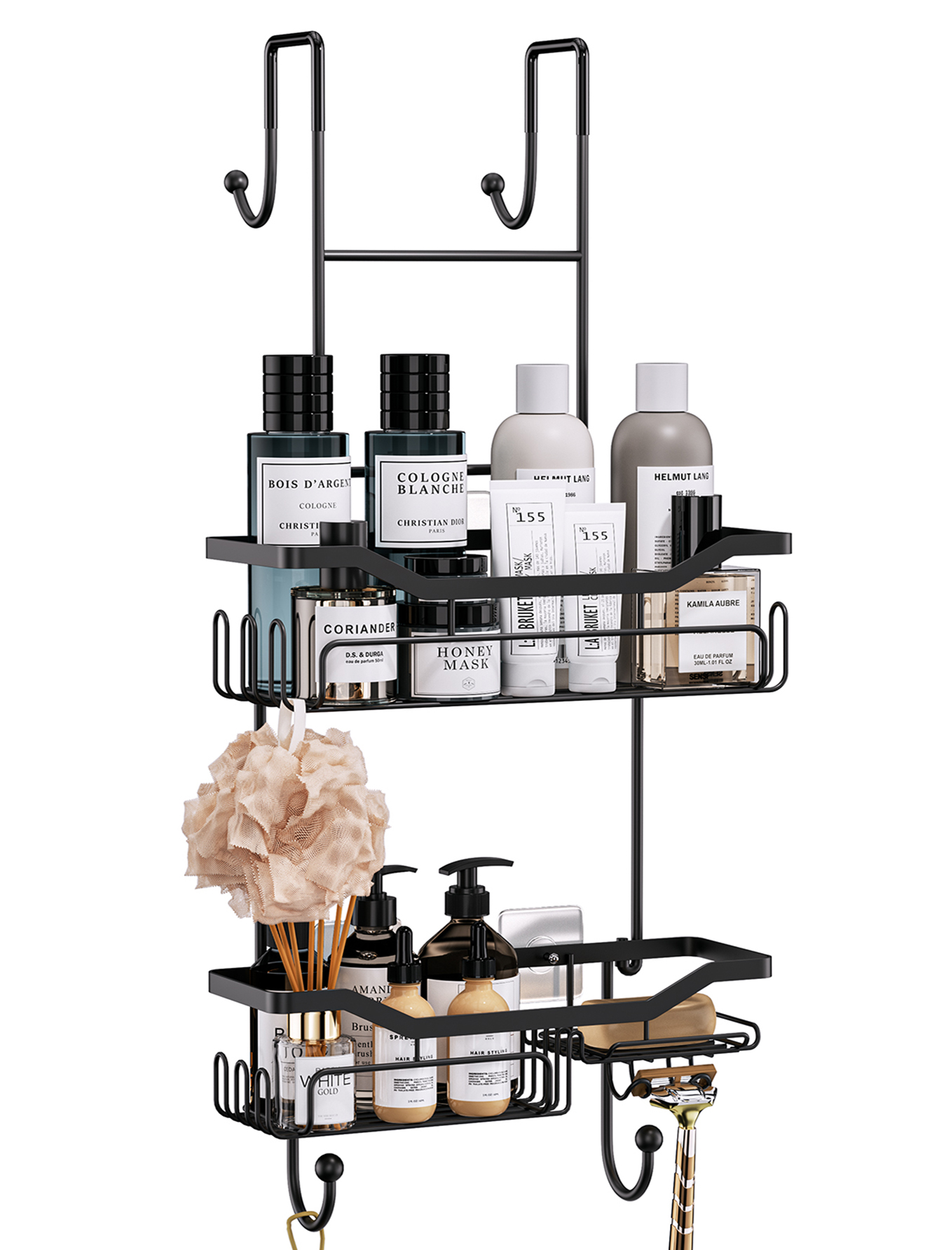 Zenna Home Premium Over the Shower Caddy, Stainless Steel