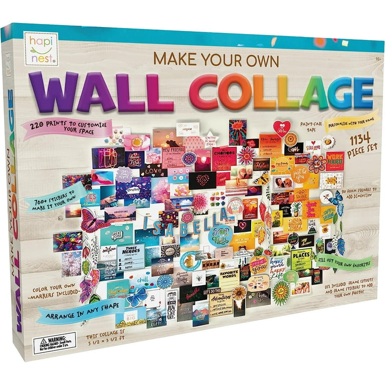 Hapinest DIY Wall Collage Picture Arts and Crafts Kit for Teen Girls Gifts  Ages 10 11 12 13 14 Years Old and Up Bedroom Dorm Room Aesthetic Décor