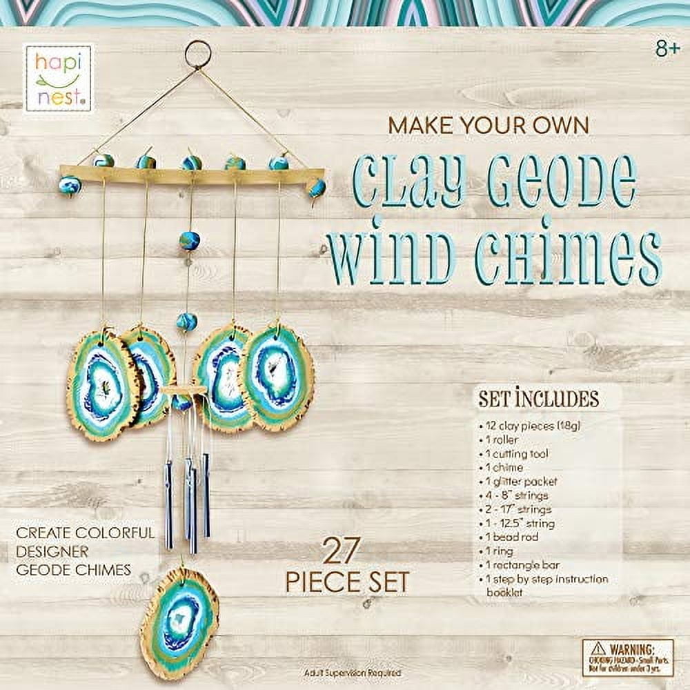 Hapinest Make Your Clay Geode Wind Chime Craft Gift Girls Boys Ages Teen Years up