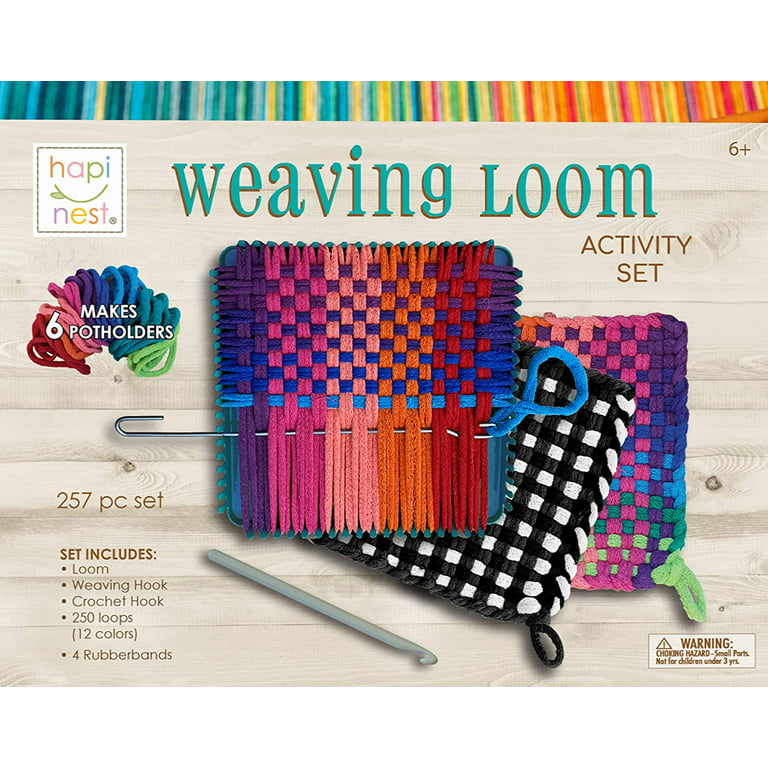 Hapinest Make Your Own Potholders Weaving Loom Kit Arts and Crafts Kit for Kids Girls and Boys Ages 6 7 8 9 10 11 12 13 Years
