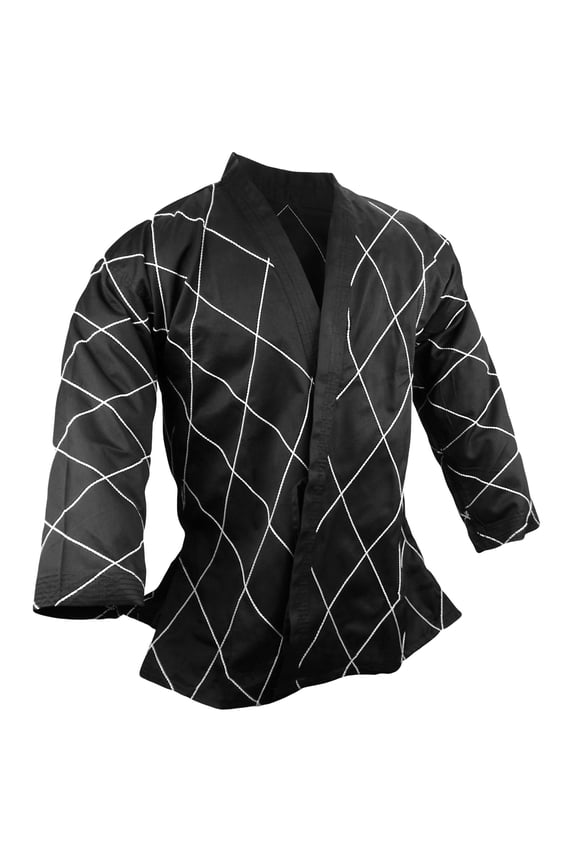 Hapkido Jacket ONLY, Martial Arts Medium Weight Diamond Stitching Top Only Uniform Gi