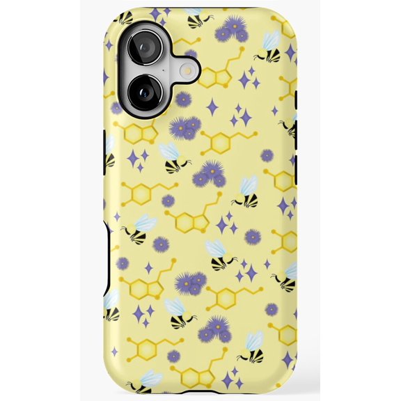 HappBeeNess Serotonin Spring Art Phone Case for iPhone 11 12 13 14 15 16 17 Pro Max
