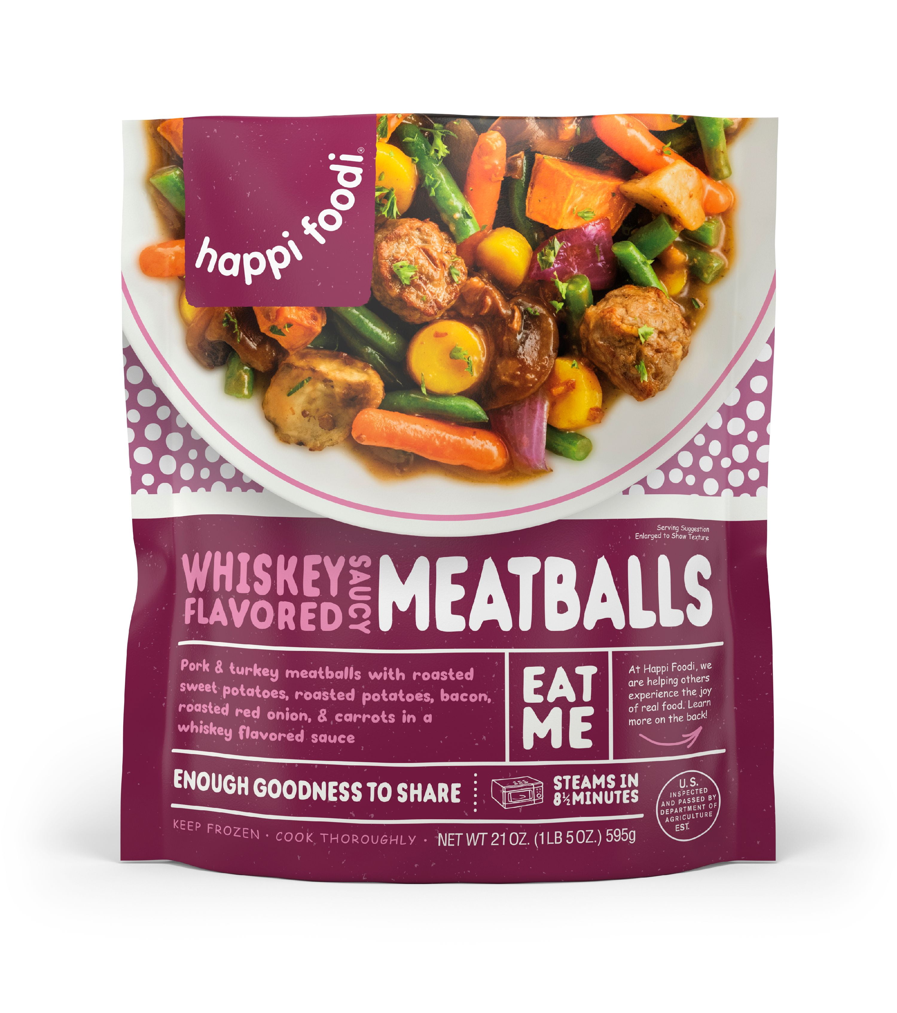 Happi Foodi Whiskey Flavored Meatballs 21 oz Bag Walmart