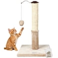 thumbnail image 1 of Happi N Pets 22" Cat Scratching Posts for Indoor Cats, Cat Scratch Post, Sisal Scratcher Post with Rotatable Hanging Balls & Stable Base-Beige, 1 of 7