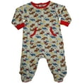 thumbnail image 1 of Happi by Dena Baby Boys Newborn One Piece Long Sleeve Footed Coverall 34841-0-3Months (GREY COTTON), 1 of 3