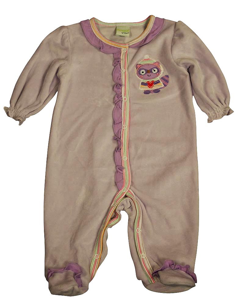 Happi by Dena Baby Girls Footed Sleepers Female Coveralls Pajamas