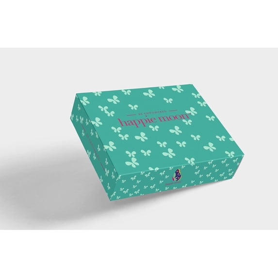 Happie Moon First Period Kit | Menstrual Starter Set For Tweens & Teens | All-Inclusive 10 Pads, 1 Overnights, Happie Moon Warming Patch And Small Pads Pouch