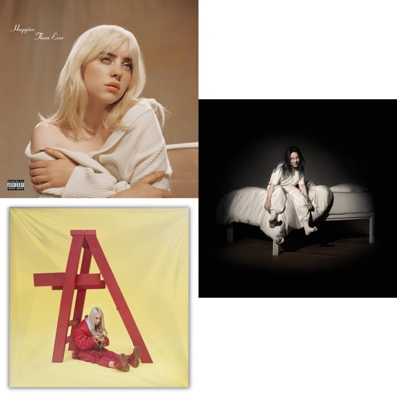 Happier Than Ever (2LP/Recycled Vinyl/Rainbow Foil Jacket) (Rsd) & Billie Eilish - Dont Smile At Me (Black LP Vinyl) & When We All Fall Asleep, Where Do We Go? (Pale Yellow LP Vinyl)