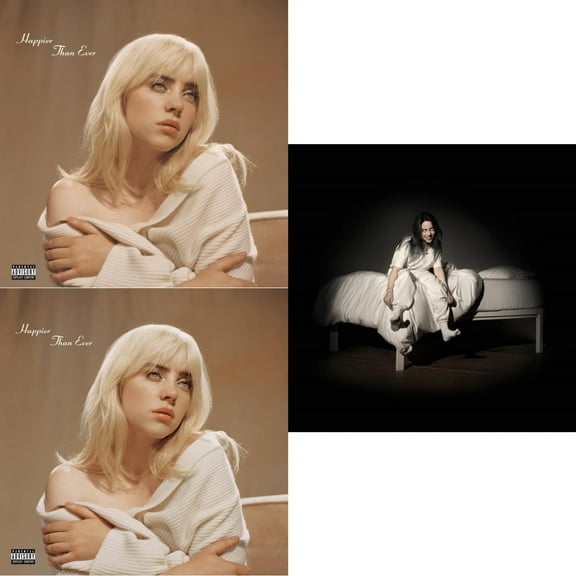 Happier Than Ever (X) (2LP) & Happier Than Ever (2LP/Recycled Vinyl/Rainbow Foil Jacket) (Rsd) & When We All Fall Asleep, Where Do We Go? (Pale Yellow LP Vinyl)