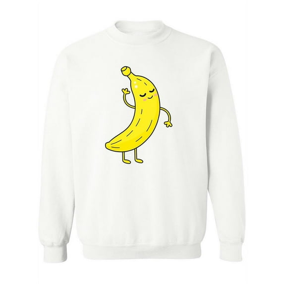 Happiest Banana Sweatshirt Women -Image by Shutterstock, Female Large