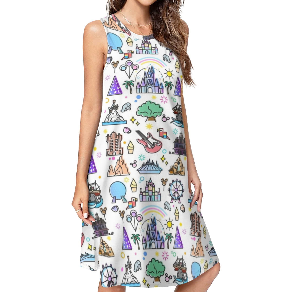 Happiest Place on Earth Collection Spring Summer Dresses for Women Fashion T-shirt Dress Casual Sleeveless Loose Sundress with Pockets - Walmart.com Happiest Place on Earth Collection Spring Summer Dresses for Women Fashion T-shirt Dress Casual Sleeveless Loose Sundress with Pockets - Walmart.com