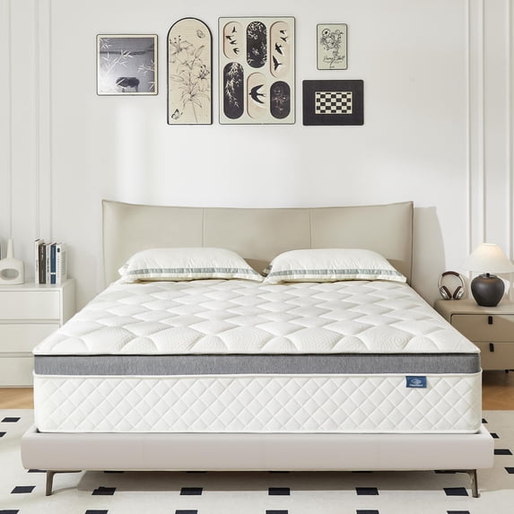 Happiland Full Mattress, 10 Inch Hybrid Memory Foam Mattress in a Box, with Upgrade Individually Pocket Springs, Pressure Relief, Breathable Comfort and Durable, CertiPUR-US