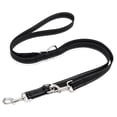thumbnail image 1 of Happilax Dog Leash 65 Feet Adjustable - Black Reflective - 3-Position 3-Position Adjustable Lead - Double Leash, Snare Leash for Dogs, 1 of 7