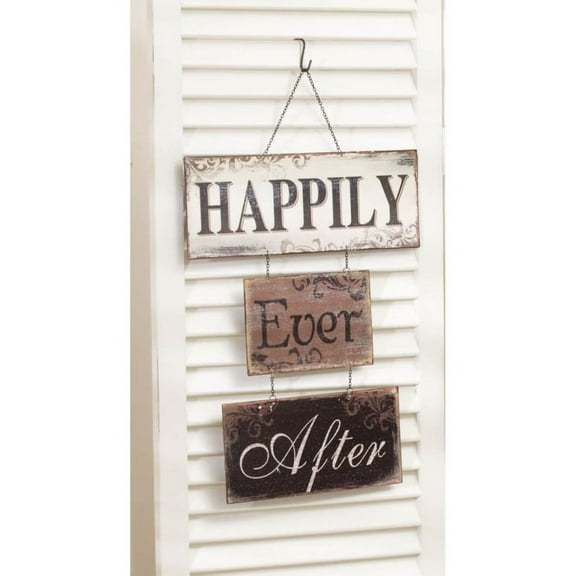 Happily Ever After Metal Wall Sign