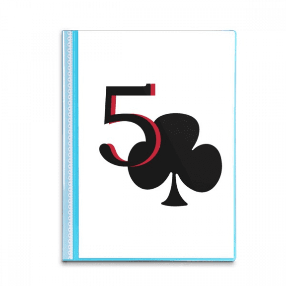 Happiness Club 5 Poker Book Sheet Protectors Portfolio Binder Folder