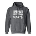 thumbnail image 1 of Happiness Comes In Waves Adult Hooded Sweatshirt, 1 of 3