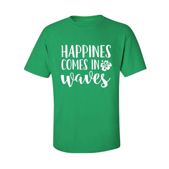 Happiness Comes In Waves Adult Short Sleeve T-shirt