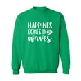 thumbnail image 1 of Happiness Comes In Waves Crewneck Sweatshirt, 1 of 3