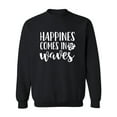 thumbnail image 1 of Happiness Comes In Waves Crewneck Sweatshirt, 1 of 3
