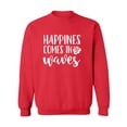 thumbnail image 1 of Happiness Comes In Waves Crewneck Sweatshirt, 1 of 3