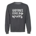 thumbnail image 1 of Happiness Comes In Waves Crewneck Sweatshirt, 1 of 3
