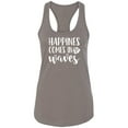 thumbnail image 1 of Happiness Comes In Waves Racerback Tank, 1 of 2