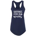 thumbnail image 1 of Happiness Comes In Waves Racerback Tank, 1 of 2