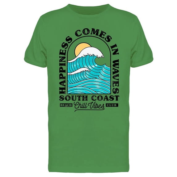 Happiness, Comes In Waves Tee Men's -Image by Shutterstock