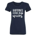 thumbnail image 1 of Happiness Comes In Waves Womens crewneck tee, 1 of 2