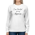 thumbnail image 1 of Happiness Design Sweatshirt Women -GoatDeals Designs, Female 3X-Large, 1 of 4