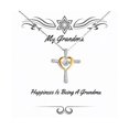 thumbnail image 1 of Happiness Is Being A Grandma Cross Dancing Necklace, Grandma Present From Grandchild, New Jewelry For Grandmom, Grandma love gifts, Grandma love presents, Grandma love ideas, Grandma love gift ideas, 1 of 5