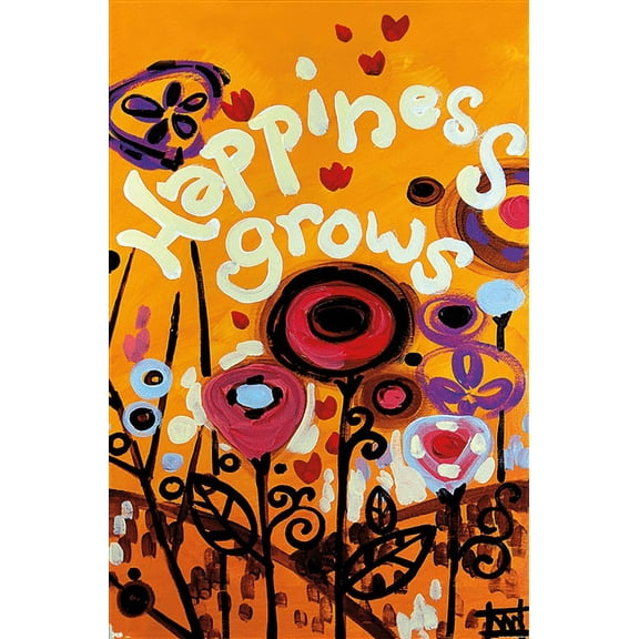 Happiness Grows Wall Poster, 22.375" x 34"