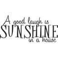 thumbnail image 1 of Happiness House Laugh Sunshine Lettering Wall Sticker Art Design Decal for Girls Boys Kids Room Bedroom Nursery Kindergarten House Fun Home Decor Stickers Wall Art Vinyl Decoration (20x40 inch), 1 of 1