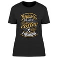 thumbnail image 1 of Happiness Is A Good Book T-Shirt Women -Image by Shutterstock, Female XX-Large, 1 of 2
