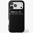 thumbnail image 1 of Happiness Is A Vibe Text Typography iPhone Case 17 through 11 Pro Max, 1 of 2