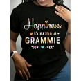 thumbnail image 1 of Happiness Is Being A Grammie Cute Grandma Christmas Gift T-Shirt, 1 of 7