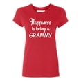 thumbnail image 1 of Happiness Is Being A Grammy Women's T-shirt, S, Red, 1 of 2