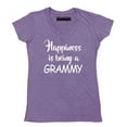 thumbnail image 1 of Happiness Is Being A Grammy Women's V-neck, S, Heather Purple, 1 of 2