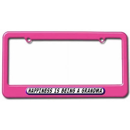 Happiness Is Being A Grandma License Plate Tag Frame, Multiple Colors