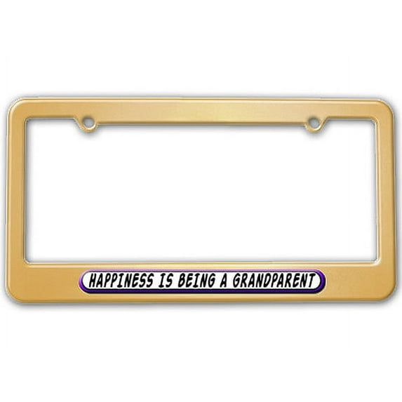 Happiness Is Being A Grandparent License Plate Frame