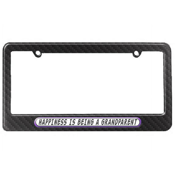 Happiness Is Being A Grandparent License Plate Frame