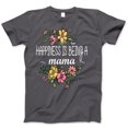 thumbnail image 1 of Happiness Is Being A Mama T-Shirt – Cute Floral and Butterfly Graphic Tee, Mother's Day Gift, Mom Life Shirt for Women, 1 of 7
