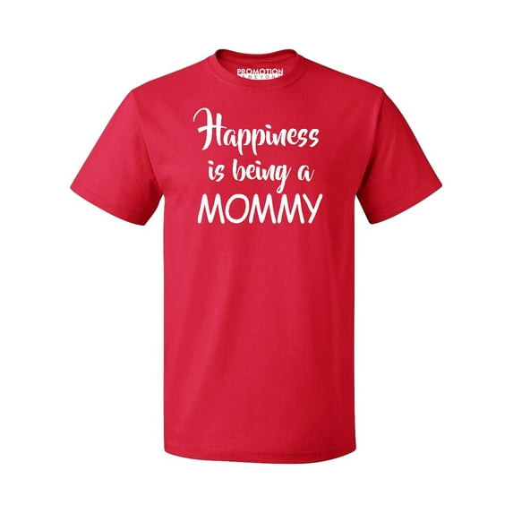 Happiness Is Being A Mommy Men's T-shirt, 2XL, Red