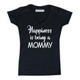 thumbnail image 1 of Happiness Is Being A Mommy Women's V-neck, 2XL, Black, 1 of 2