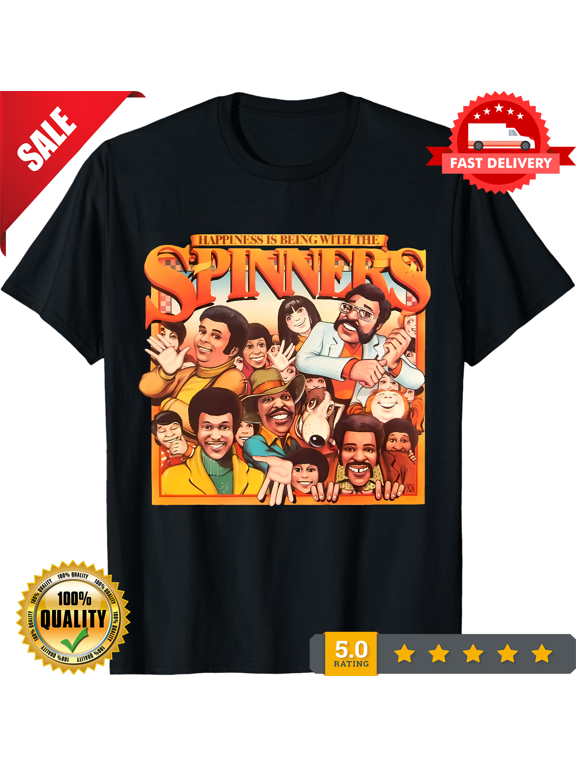 Happiness Is Being with the Spinners T-Shirt The Rubberband Man Classic, LIMITED EDITION-TH70084